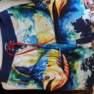 Mens 34 Blue fin board shorts